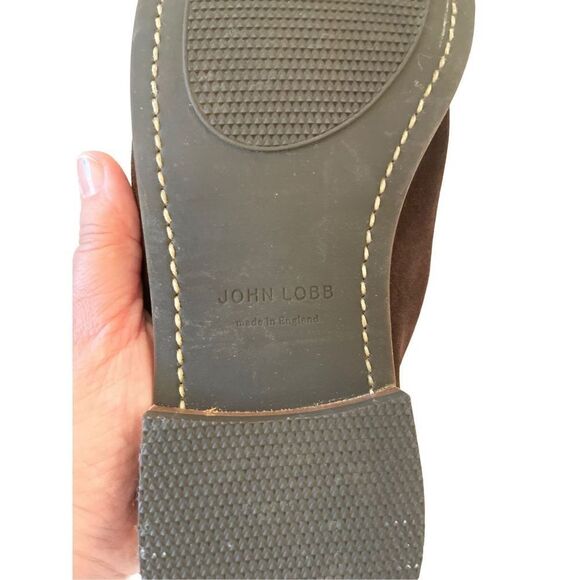 John Lobb Mens Brown Leather Slip On Loafer Casual Shoes Size 10.5 main image 5